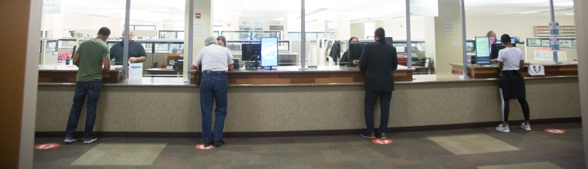 People being helped in county Vital Records office