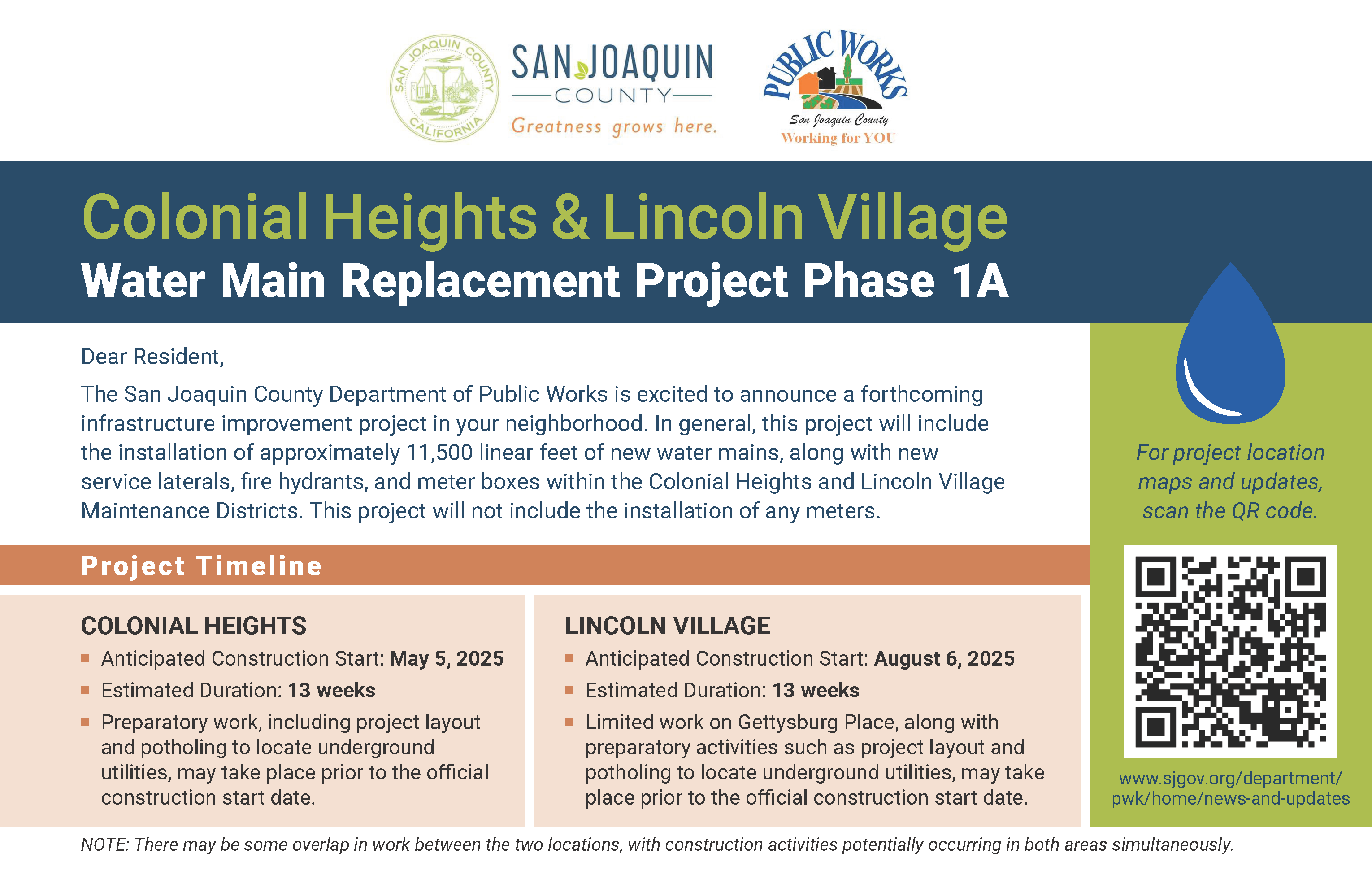 SJC Colonial Heights and Lincoln Village Mailer 